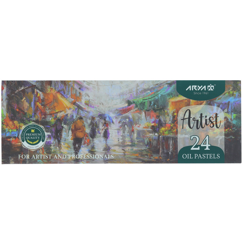 پاستل روغنی 24 رنگ 2602 جعبه مقوایی آرتیست آریا ARYA (2)