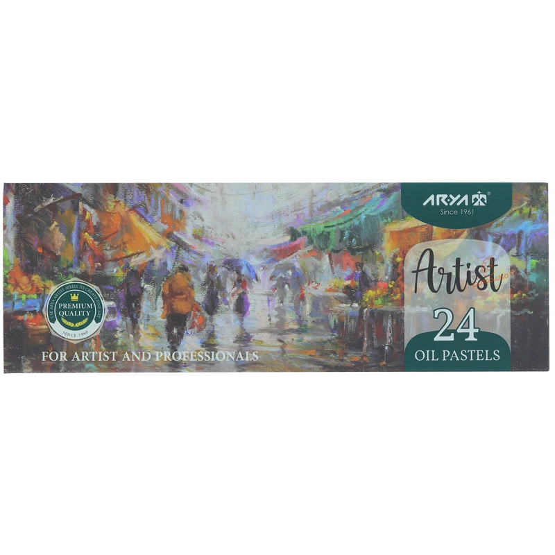 پاستل روغنی 24 رنگ 2602 جعبه مقوایی آرتیست آریا ARYA (2)