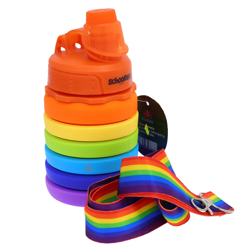 قمقمه آکاردئونی 9313 رنگین کمانی اسکول فنس SCHOOLFANS