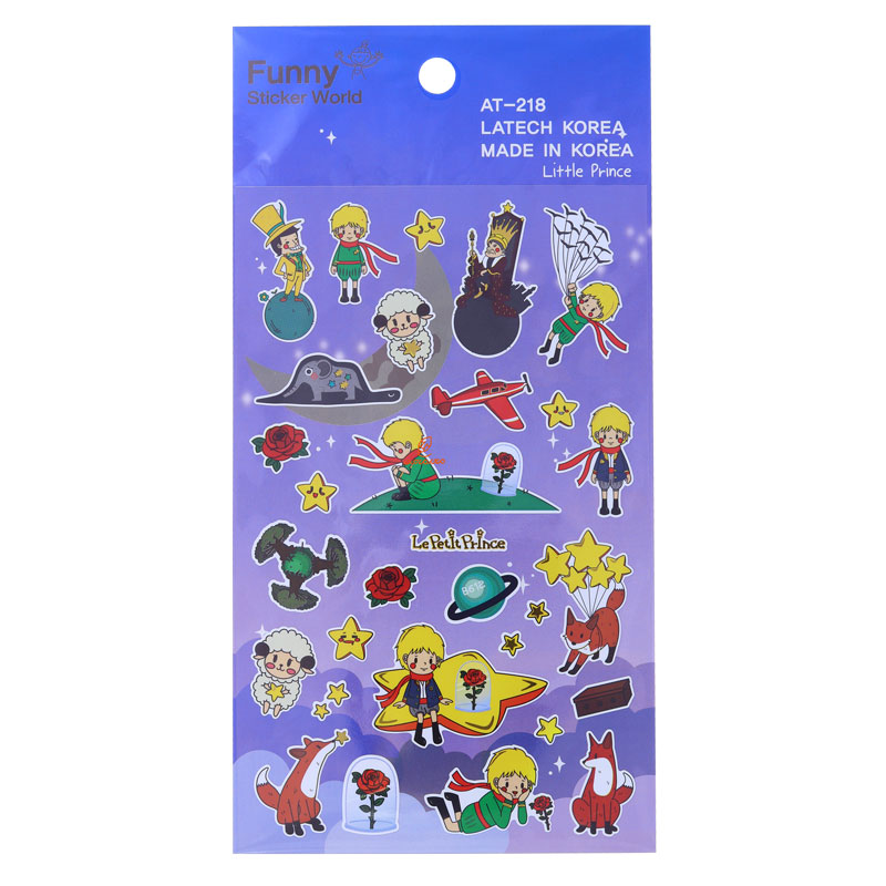 برچسب (استیکر) فانتزی کد AT-218 طرح شازده کوچولو FUNNY