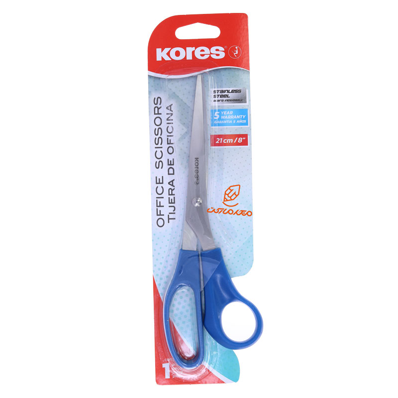 قیچی اداری 21 سانت آبی مدل 35221 کورس KORES