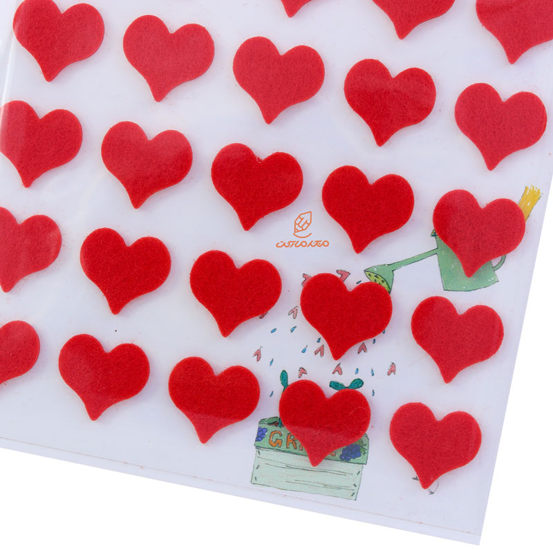 برچسب (استیکر) فانتزی کد 1-519 طرح قلب قرمز FUNNY (2)