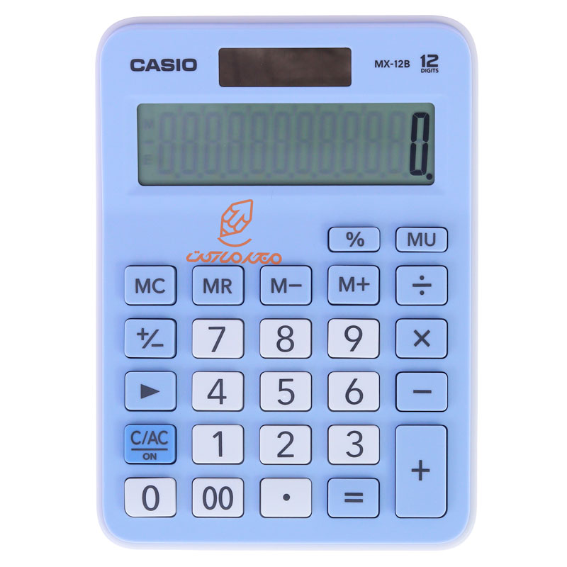 ماشین حساب رومیزی 12 رقمی مدل MX-12B آبی کاسیو اصلی CASIO
