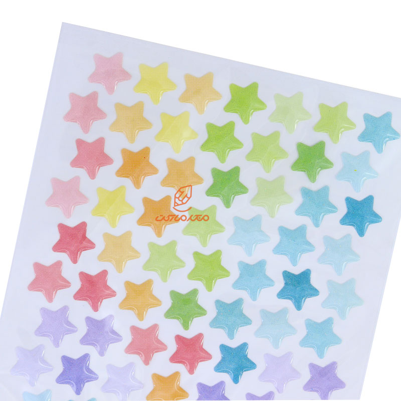 برچسب (استیکر) فانتزی کد 15S-T915 طرح ستاره های رنگی FUNNY (1)