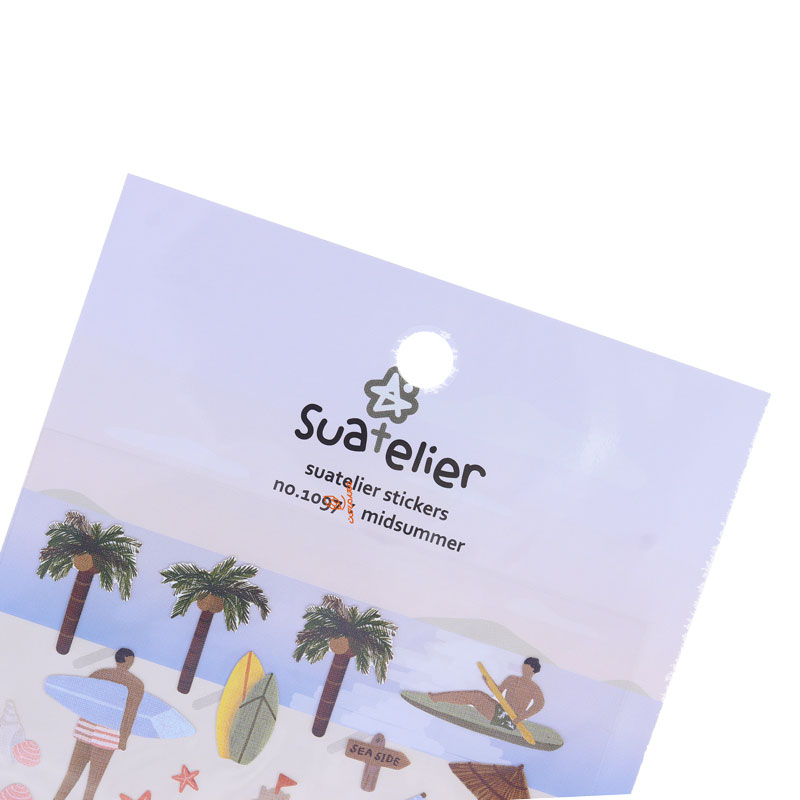 برچسب (استیکر) فانتزی کد 1097 طرح تفریح در جزیره SUATELIER (1)