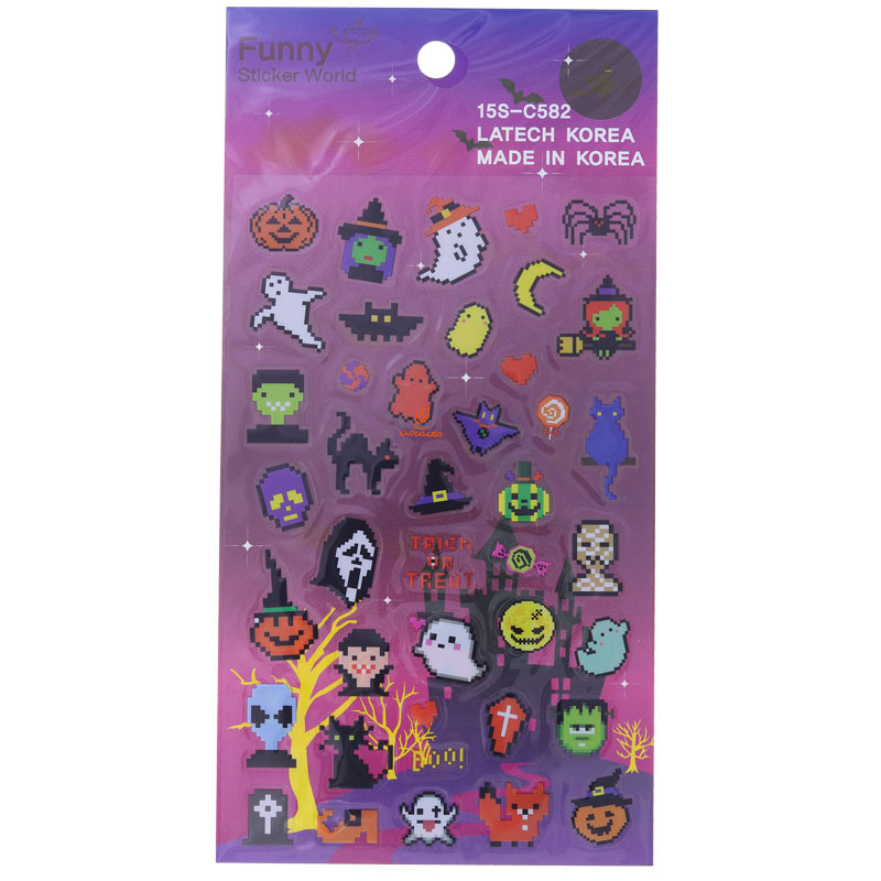 برچسب (استیکر) فانتزی کد 15S-C582 طرح هالووین FUNNY