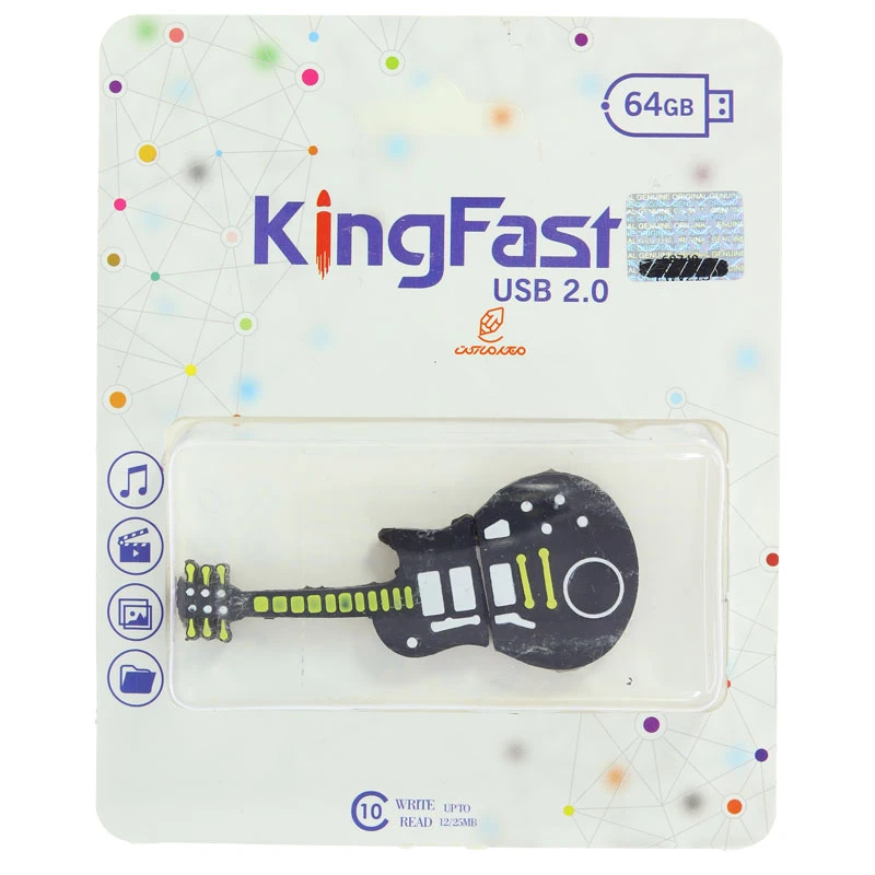 فلش 64 گیگابایت فانتزی طرح گیتار کینگ فست KING FAST (2)