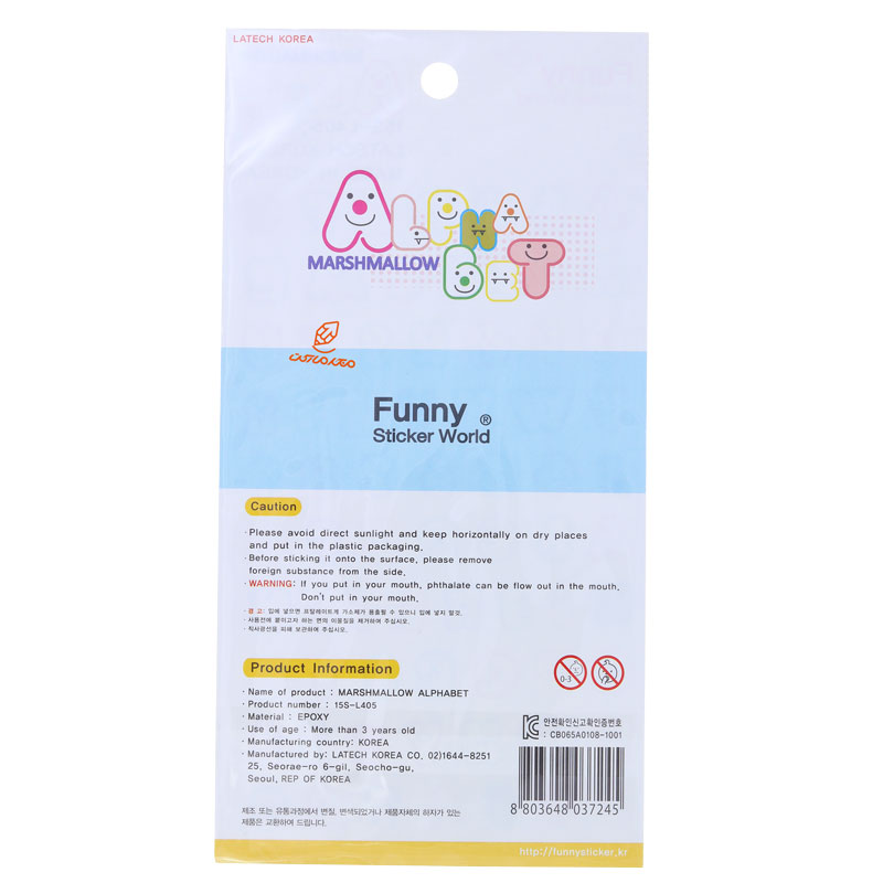 برچسب (استیکر) فانتزی کد 15S-L405 طرح حروف انگلیسی FUNNY (3)