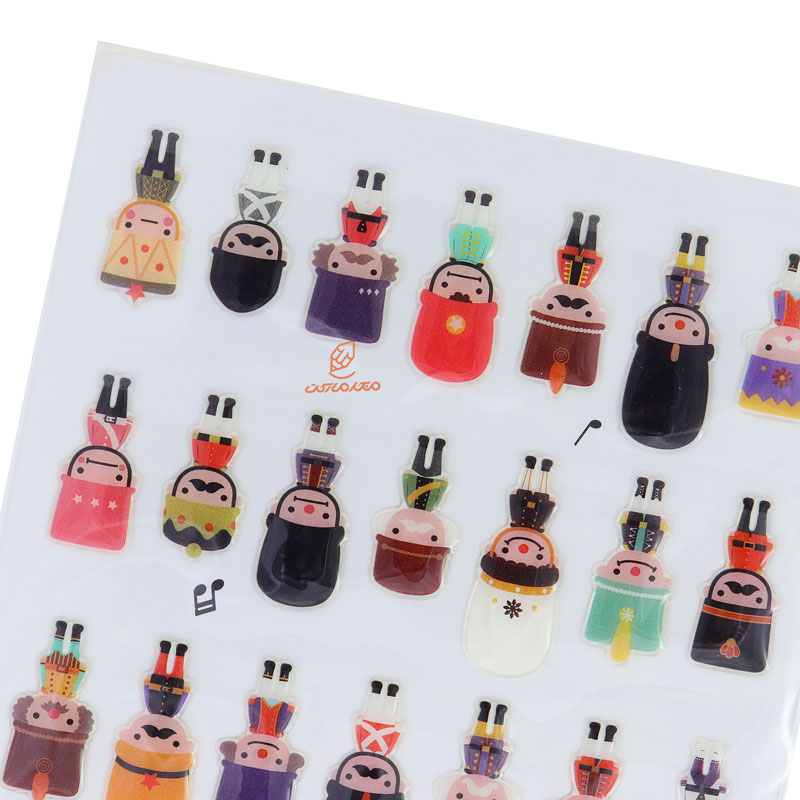 برچسب (استیکر) فانتزی کد 15S-C529 طرح مردان کلاه دار FUNNY (1)