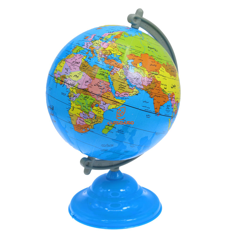 کره جغرافیایی سایز 13 پایه آبی رسام تحریر