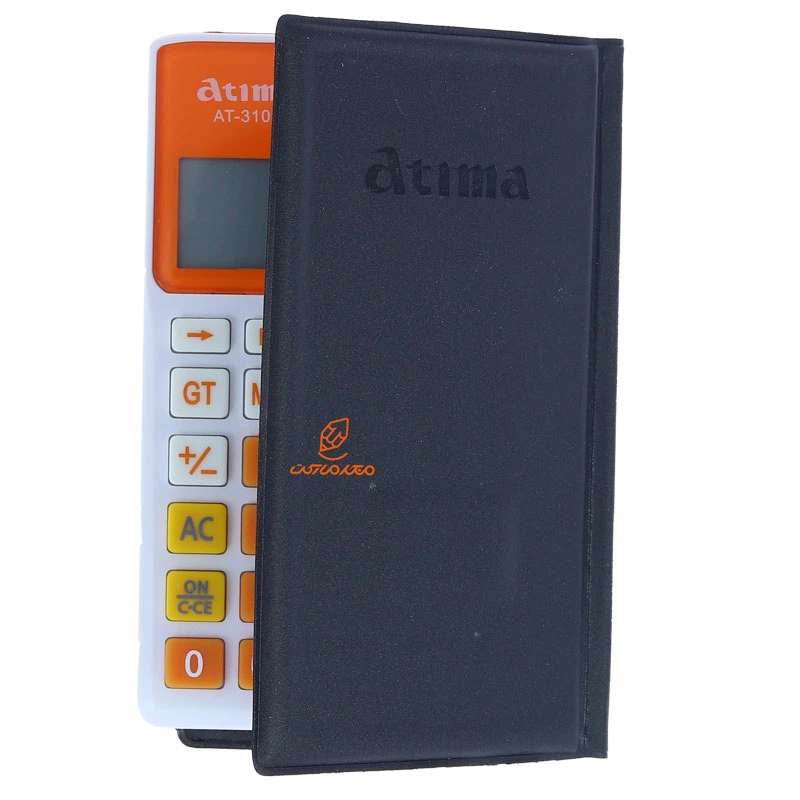 ماشین حساب جیبی نارنجی 12 رقمی مدل AT-310B آتیما ATIMA (1)