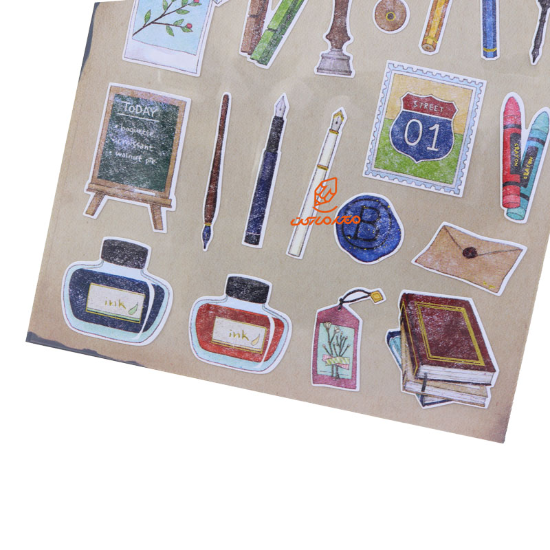 برچسب (استیکر) فانتزی کد TB-220 طرح ابزار هنری FUNNY (1)