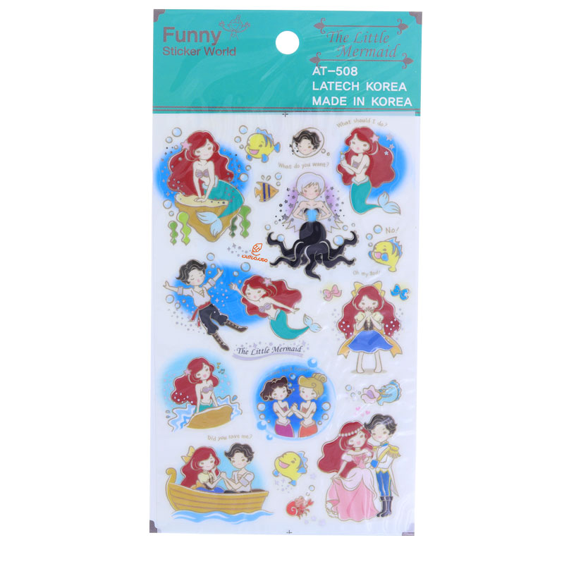 برچسب (استیکر) فانتزی کد AT-508 طرح پری دریایی FUNNY