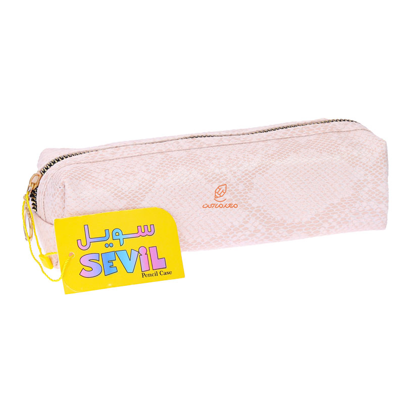 جامدادی چرم 3102 صورتی سویل SEVIL