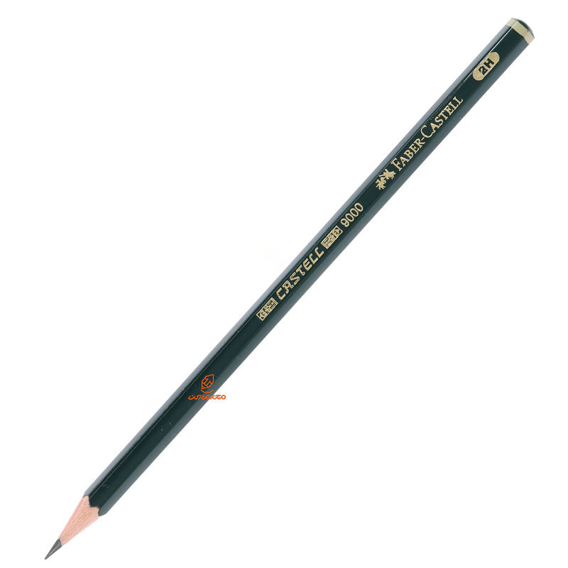 مداد طراحی کاستل بدنه سبز 9000 فابر کاستل FABERCASTELL 2h