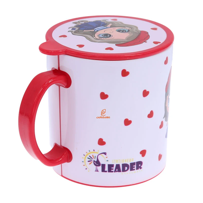 لیوان فانتزی در دار 8865 طرح دختر چشم آبی لیدر LEADER (1)