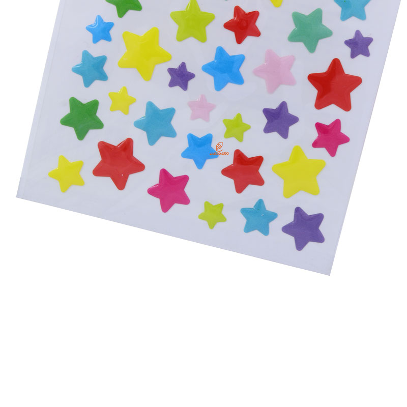 برچسب فانتزی کد 21-81 طرح ستاره های رنگی FUNNY (1)