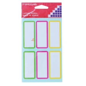 لیبل 60*25 میلی متری دور رنگی 219 OFFICLABEL
