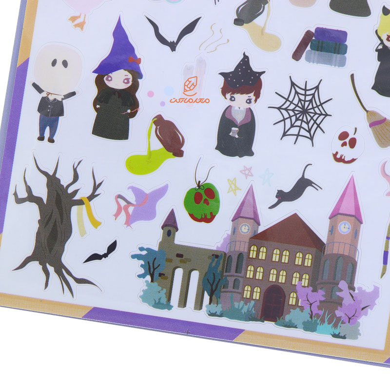 برچسب (استیکر) فانتزی کد AT-212 طرح دختر جادوگر FUNNY (1)