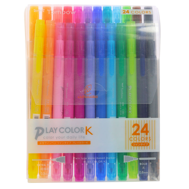 ماژیک رنگ آمیزی 24 رنگ مدل PLAY COLOR 012 تمبو TOMBOW (2)