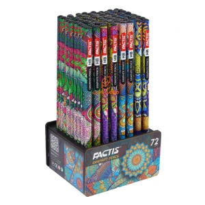 مداد مشکی 72 عددی بدنه طرحدار فکتیس FACTIS