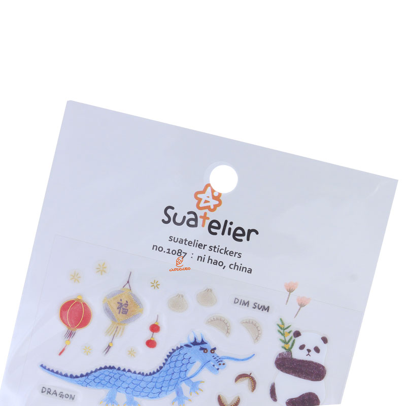 برچسب فانتزی کد 1087 طرح اژدهای چینی SUATELIER (1)