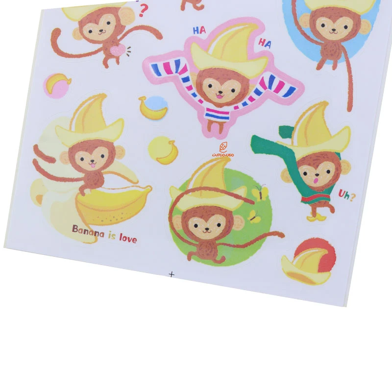 برچسب فانتزی کد AT-227 طرح میمون FUNNY (3)