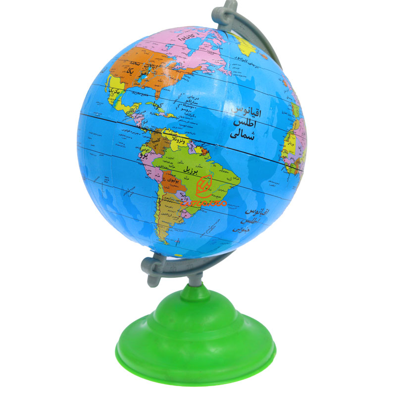 کره جغرافیایی سایز 13 پایه سبز رسام تحریر