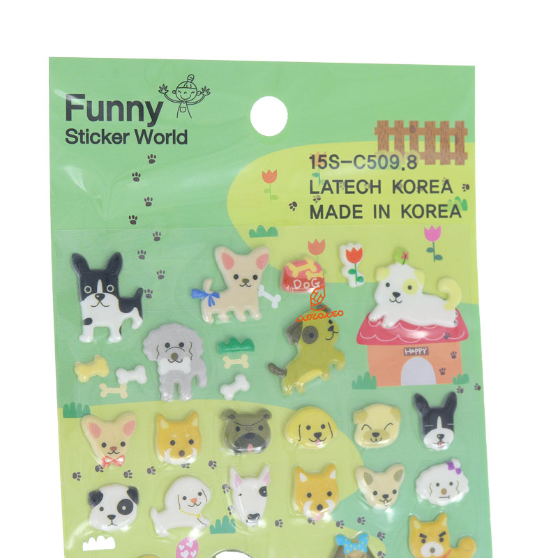 برچسب (استیکر) فانتزی کد 15S-C5098 طرح سگ و گربه FUNNY (4)