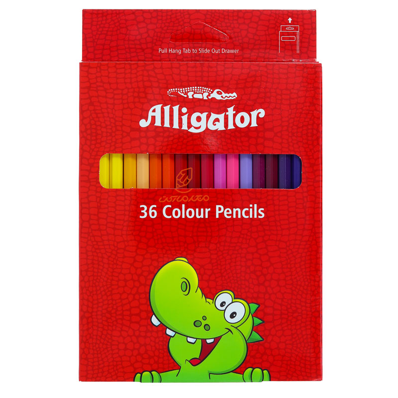 مداد رنگی 36 رنگ جعبه مقوایی الیگیتور ALLIGATOR (2)