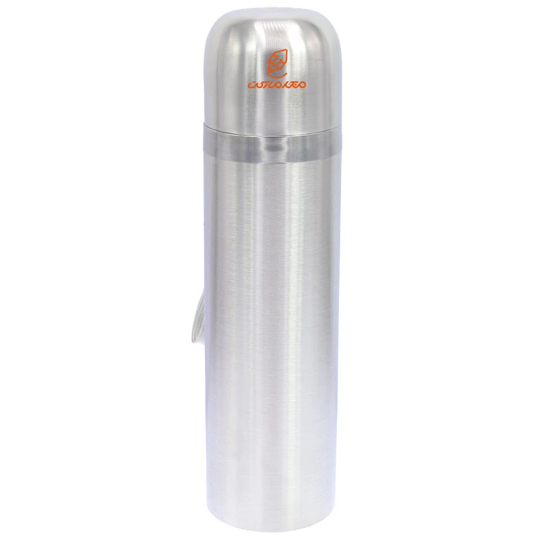 فلاسک 500 میل بند دار نقره ای طرح پاریس STAINLESS (3)