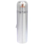 فلاسک 500 میل بند دار نقره ای طرح پاریس STAINLESS (3)