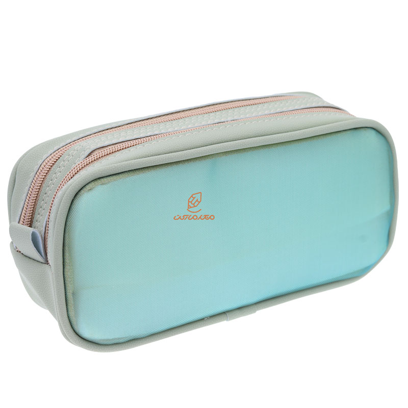 جامدادی توری و چرمی 222 سبز روشن کلیپس CLIPS (3)