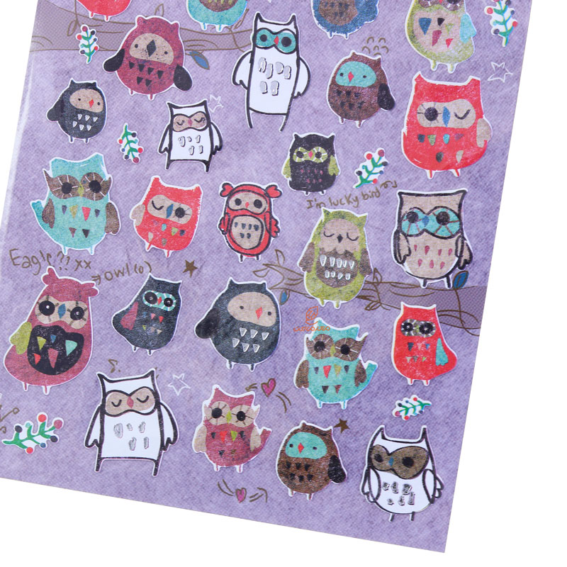 برچسب (استیکر) فانتزی کد 15S-C542 طرح جغد FUNNY (1)