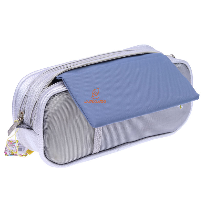 جامدادی توری و چرمی 222 طوسی کلیپس CLIPS (1)