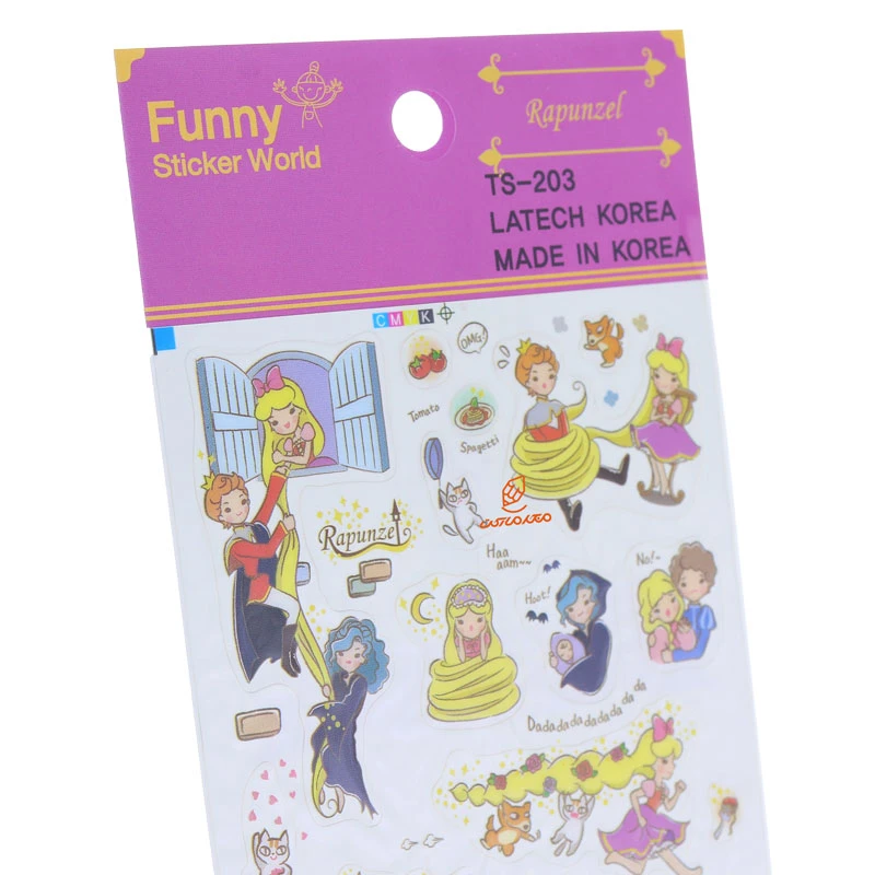 برچسب فانتزی کد TS-203 طرح پرنسس و شاهزاده FUNNY (3)