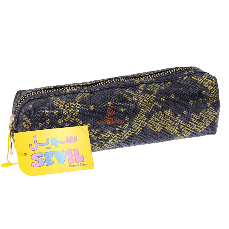 جامدادی چرم 3102 مشکی سویل SEVIL