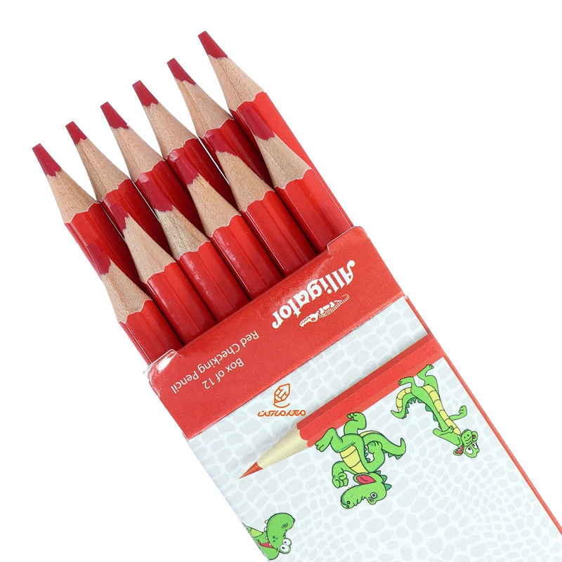 مداد قرمز بسته 12 عددی الیگیتور ALLIGATOR (4)