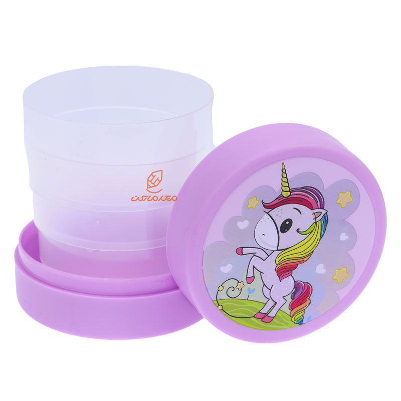 لیوان تاشو فانتزی 8867 طرح یونی کورن لیدر LEADER