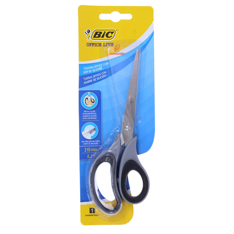 قیچی 21 سانت گریپ دار طوسی مدل 7040 بیک BIC