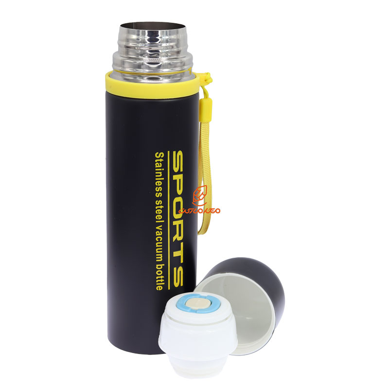 فلاسک 500 میل بند دار مشکی طرح اسپورت STAINLESS (1)