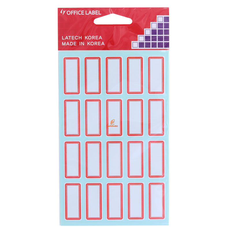 لیبل 30*10 میلی متری دور قرمز 220 OFFICLABEL