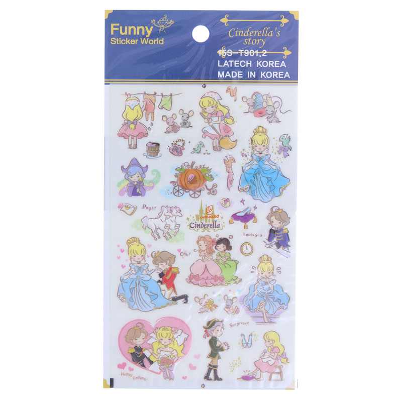 برچسب (استیکر) فانتزی کد 15S-T9012 طرح پرنسس FUNNY
