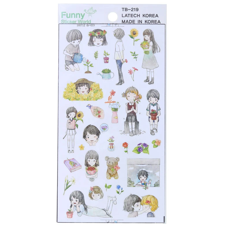 برچسب فانتزی کد TB-219 طرح دختر و پسر FUNNY (2)