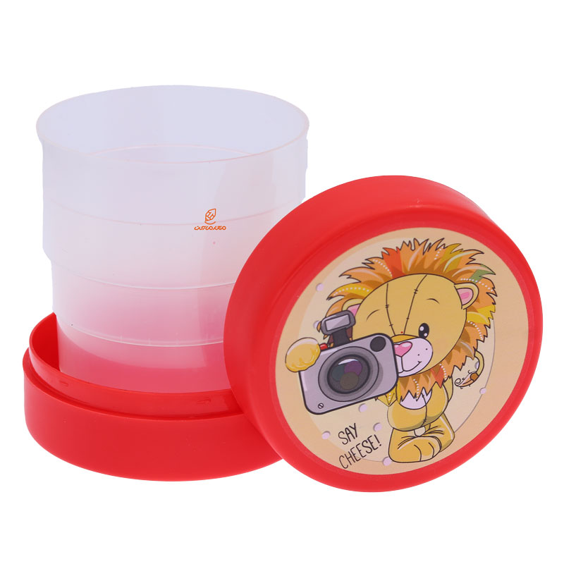 لیوان تاشو فانتزی 8867 طرح شیر لیدر LEADER