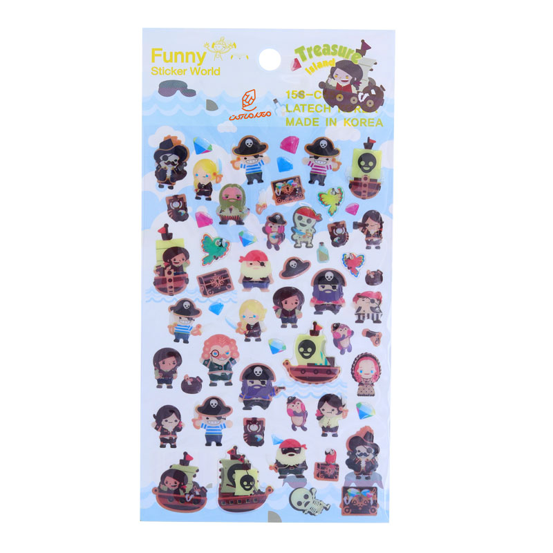 برچسب (استیکر) فانتزی کد 15S-C554 طرح دزدان دریایی FUNNY