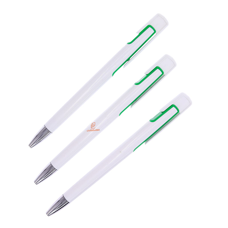 خودکار فشاری آبی تبلیغاتی 002 بدنه سبز بسته 50 عددی (4)