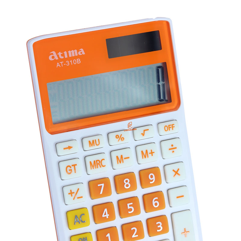 ماشین حساب جیبی نارنجی 12 رقمی مدل AT-310B آتیما ATIMA (6)