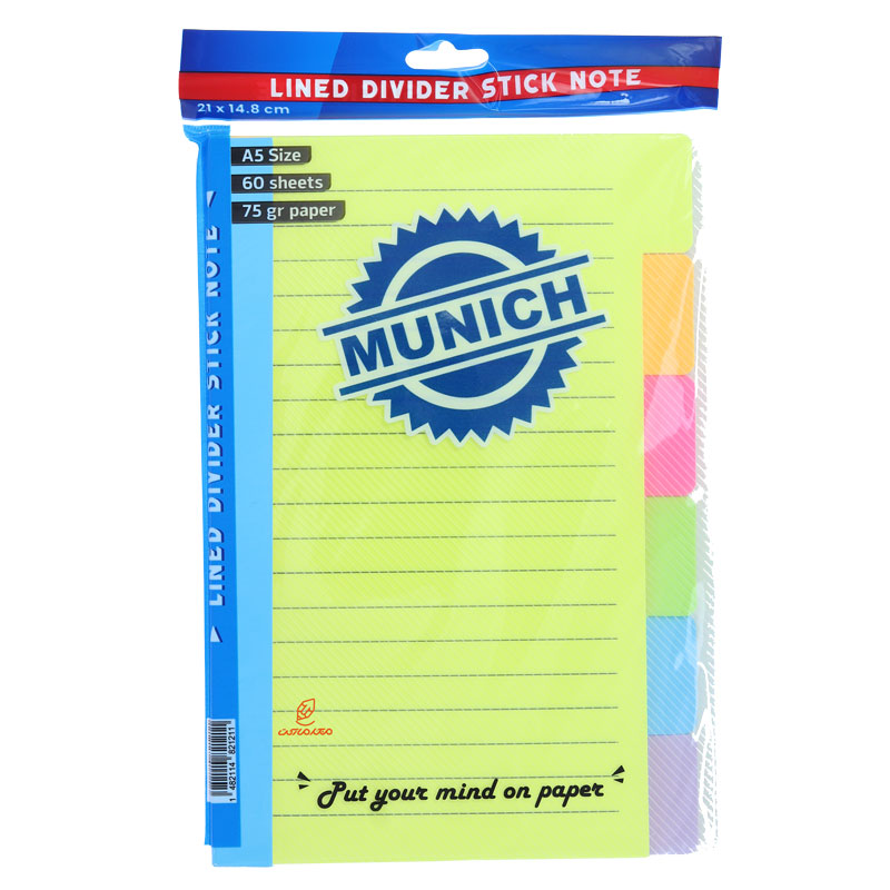 پست ایت (استیک نوت) اندیکس دار A5 مونیخ MUNICH