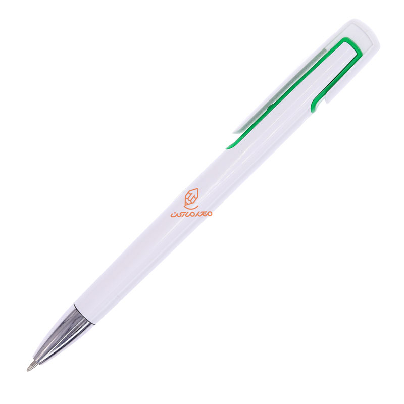 خودکار فشاری آبی تبلیغاتی 002 بدنه سبز بسته 50 عددی (5)